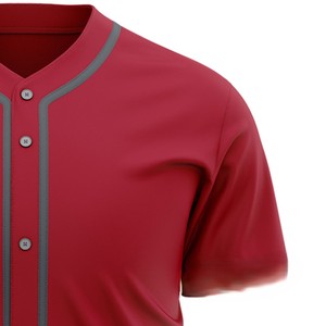 <b>Top</b> Manufacturer Direct Factory Price Customized 100% Polyester Baseball Jersey Anti-Bacterial Breathable Quick-Dry Unisex Adult - Product Image 4