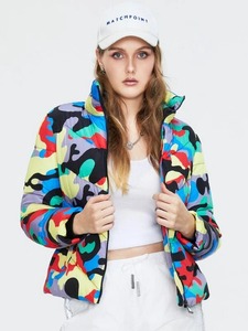 Top tendance femme doudoune hiver chaud pleine fermeture éclair manches longues tenue décontracté vêtements femme doudoune - Product Image 4