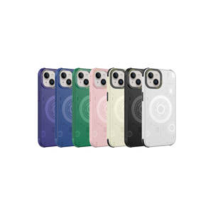 Coque Netzy vert foncé pour iPhone 14 Plus SAFA, compatible avec la charge sans fil, coque arrière en silicone à motifs - Product Image 2