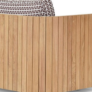 Nouveaux modèles de mobilier d'extérieur Chaises longues élégantes et simples en bois de teck naturel équipé d'un coussin-Dania - Product Image 5