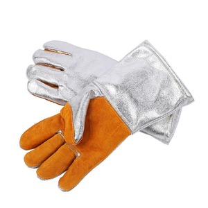 ถุงมือเชื่อมหนังแบบระบายอากาศได้ถุงมือเชื่อมมีสไตล์แบบย้อนกลับ - Product Image 4