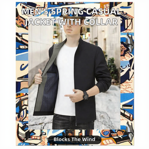 Men's Vintage Spring Autumn <b>Fleece</b> <b>Jacket</b> Lapel Collar Zipper Closure Front Logo Windproof Hooded <b>Thick</b> OEM Service Finished - Product Image 2