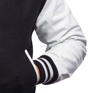 Chaqueta Universitaria Americana Unisex, Cuerpo de Lana, Mangas de Cuero Sintético, Chaqueta Bomber Vintage de Béisbol, Parches de Equipos Universitarios - Product Image 5