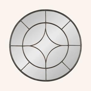 Espejo Cuadrado Grande con Marco de Hierro Dorado, Estilo Art Deco Moderno Rústico, Espejo Decorativo con Rejilla de Diamantes para Bodas, Sala de Estar - Product Image 4