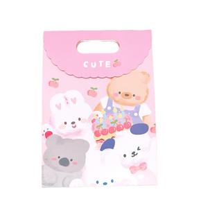 Sacs-cadeaux auto-adhésifs à joues d'animaux mignons, emballage en papier écologique idéal pour les fêtes, la vente au détail, les événements - Product Image 3