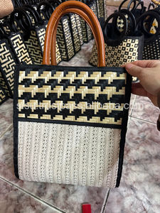 Producto caliente hecho a mano orgánico paja bolsa de playa bolso tejido Vietnam - Product Image 4