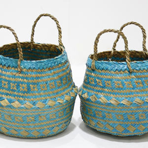 ตะกร้าผ้าทอมืออเนกประสงค์คุณภาพสูงของโรงงาน Artex Dong thap พร้อมที่จับสำหรับจัดเก็บและตกแต่งบ้าน - Product Image 6