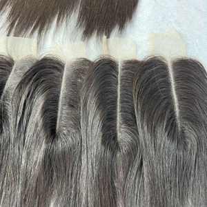 Undetectable Invisible Knot Top <b>Closure</b> Human Hair Raw <b>Lace</b> <b>Closure</b> for Everyone From Vietnam - Product Image 3