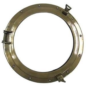 Personnalisé argent décoratif nautique en laiton hublot fenêtre mur verre maritime décor à la maison cadeau décoration murale article cadeau - Product Image 4