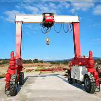 Grue à portique électrique à pneus en caoutchouc à forte capacité de charge, système de direction flexible, grue RTG pour l'industrie du transport ferroviaire