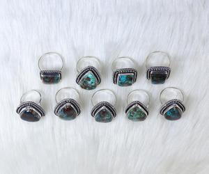 Anillos de piedras preciosas de azurita azul natural Colección de diseñador de estilo informal para fabricación de joyas de plata Suministro al por mayor a granel - Product Image 5