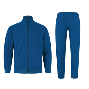 Venta al por mayor logotipo personalizado hombres adultos talla grande 2 piezas verano transpirable cuatro vías estiramiento 100% poliéster ligero gimnasio chándales - Product Image 1