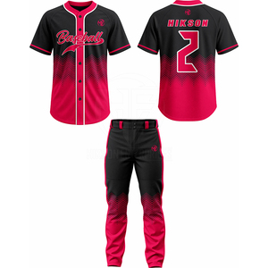Customized Logo <b>Light</b> Weight Baseball Uniform Oversized <b>Cheap</b> Price Baseball Uniform For Men - Product Image 5