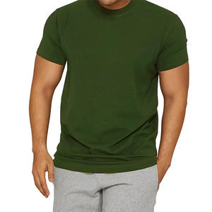 T-shirt en tricot unisexe Olive pour hommes T-Shirt Soft Cool Performance Crew Neck Casual Undershirt T Shirts - Product Image 1