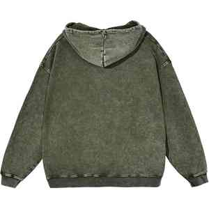 Sudadera con Capucha Unisex de Primera Calidad, Estampada Personalizada, Lavada al Ácido, Estilo Holgado, Tejido Grueso 100% Algodón, Transpirable, con Capucha, Versátil - Product Image 6