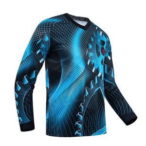 Logo personnalisé MX Racing Jersey 100% Polyester Respirant Pro Team Cyclisme ATV Sportswear Racing Moto Auto Racing Wear - Product Image 3