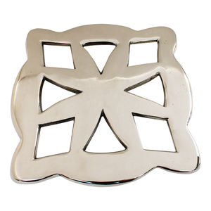 Modern Design Decorative Silver Shiny <b>Trivet</b> Table Mats Wholesale <b>Metal</b> Brass <b>Trivet</b> Cheap Modern <b>Trivets</b> in Lowest Price - Product Image 2