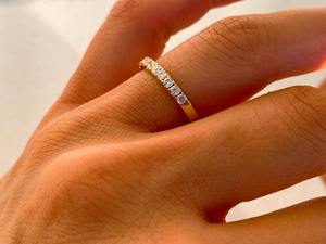 แหวนแต่งงานสไตล์โบฮีเมียนทำด้วยมือ925สเตอร์ลิงเงินสไตล์โบโฮพร้อมพลอยบุษราคัมสีขาวเหมาะสำหรับปาร์ตี้เป็นของขวัญสำหรับความรัก - Product Image 5