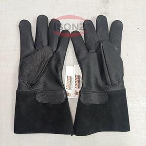 ถุงมือนิรภัยไฟฟ้าหนังแท้ทนทานต่อความร้อนระดับต้นปาล์มชนิดเดียวป้องกันการตัดกันลื่นกันแรงกระแทกฟังก์ชัน isonz - Product Image 1