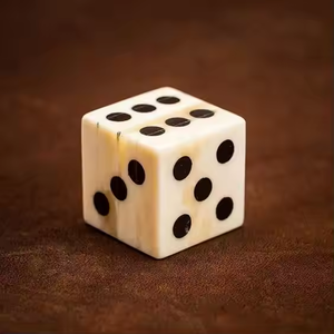 ลูกเต๋ากระดูกแบบดั้งเดิมรูปแบบสัตว์ขัดสำหรับประวัติศาสตร์ย้อนยุคโดยงานฝีมือเสี้ยว - Product Image 2