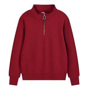 Premium 1/4 Zip Sudadera para hombres 420 GSM Cotton Fleece Heavyweight Warm Pullover OEM & ODM Fábrica de bordado personalizado - Product Image 6