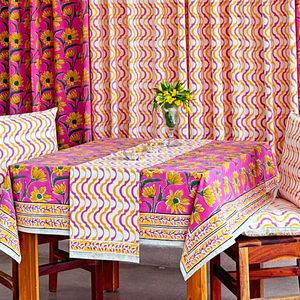 Hecho a mano hermoso diseño indio camino de mesa bloque de mano de algodón para fiestas al aire libre y eventos de boda decoración del hogar - Product Image 1