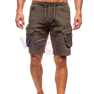 Pantalones cortos Cargo de algodón de secado rápido para hombre, ropa de calle, pantalones cortos Cargo multibolsillos rectos informales, pantalones cortos Cargo transpirables, venta al por mayor OEM - Product Image 4