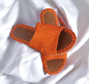 Raffia <b>Slippers</b>, Raffia <b>Mules</b> for Womens, Moroccan Sandals, Boho Sandals, Moroccan Sandals - Product Image 1