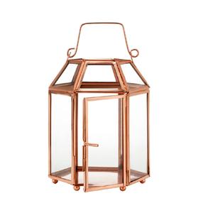 Portavelas decorativo de aluminio, farol para el jardín del hogar, decoración de boda para interiores y exteriores, tarro de vela de cristal, farol hecho a mano - Product Image 4