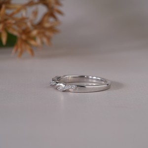 Anillo de Plata Estilo Diamante Minimalista para Mujer, Elegante Banda Delgada, Joyería para el Dedo, Uso Diario, Regalo de Compromiso, Moda Moderna - Product Image 6