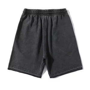 Wholesale Acid Wash <b>Shorts</b> <b>Men</b> Cotton <b>Sweat</b> Biker Acid wash <b>shorts</b> Custom Logo <b>Mens</b> Gym Workout <b>Shorts</b> - Product Image 2