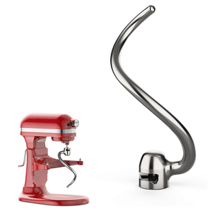 Accessoires pour batteur sur socle, directement de l'usine : crochets pétrisseurs en acier inoxydable, <span class=keywords><strong>crochet</strong></span> spiral pour batteur sur socle 6QT, accessoire pour Kitchen Aid - Product Image 2