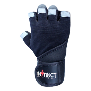 ถุงมือยกน้ำหนักแบบขายส่ง พร้อมที่รัดข้อมือ ปิดด้วยแถบตีนตุ๊กแก ครึ่งนิ้ว ไนลอน กันน้ำ สำหรับออกกำลังกาย 男女兼用 - Product Image 2