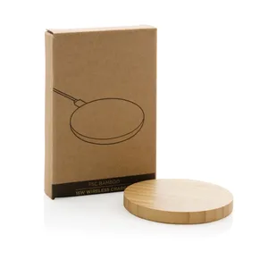 Sustainable 15W Wireless Charger with Bamboo Finish Smart Home Gadgets - Product Image 5