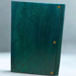 Journal rigide en cuir vert sauge arbre de vie racines en relief journal vintage fait à la main avec cahier de papier à dessin - Product Image 4
