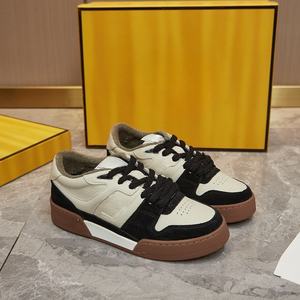 Baskets blanches color block rétro décontractées, chaussures de sport à semelle épaisse, baskets polyvalentes décontractées pour hommes, souples et respirantes - Product Image 6