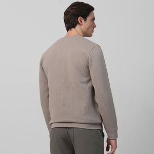 Sweat-shirt d'hiver personnalisé pour homme, 100 % coton, molleton épais, col rond, logo imprimé, design écologique à séchage rapide - Product Image 3