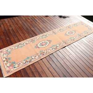 Vintage Turkish <b>Rug</b>, 2.2x9.6 ft <b>Runner</b> <b>Rug</b>, Brown Southwestern <b>Rug</b> - Product Image 2