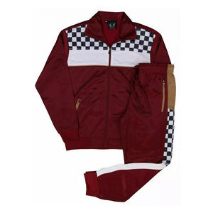 Tenues de jogging pour hommes veste à capuche et pantalon de survêtement à fermeture éclair complète ensemble deux pièces vêtements de sport survêtements pour hommes - Product Image 5