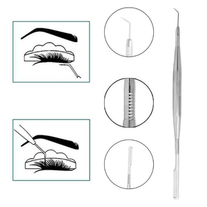 Pinzas Profesionales de Acero Inoxidable para Levantar Pestañas y Cejas, Juego de Herramientas Separadoras, con Logotipo Personalizado, Aislador de Pestañas Postizas - Product Image 3