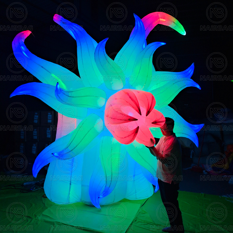 Led Inflatable Flower Decorations Air Outdoor