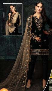 Shalwar Kameez pour femmes de haute qualité - Coton soyeux pakistanais Style indien-pakistanais Lavable Toutes saisons Couleurs personnalisées Femmes MASOORI - Product Image 5