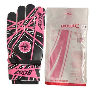 Gants de gardien de but de football rose/noir Axis - PU et caoutchouc respirants et protecteurs - Product Image 5