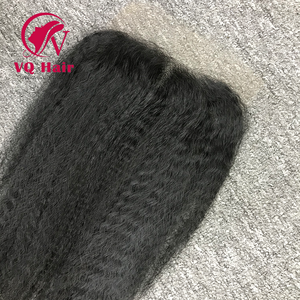 ปิดผม5x5ผมหยิก100% ผมดิบไม่ผ่านการทำผมไม่สังเคราะห์ไม่พันกันต่อผมมนุษย์ขายดี - Product Image 3