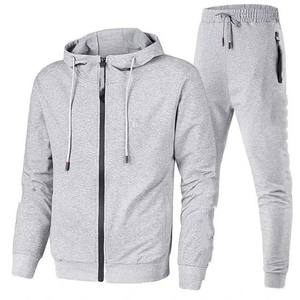 Costumes de sport pour hommes Offre Spéciale personnalisés couleur unie sweats à capuche à rayures chaud pour la peau confortable respirant Jogging Gym Fitness ensembles - Product Image 5