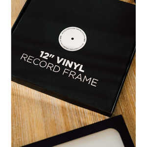 Marco de Fotos Premium para Portadas de Discos de Vinilo LP, 32 x 32 cm, Cuadrado, Madera MDF con Marco de Aluminio para Decoración del Hogar y Publicidad - Product Image 1