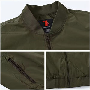 Veste bomber en laine de style streetwear pour homme, vente en gros, hiver, col montant, cuir de vache, sport universitaire, varsity, tannée, coupe-vent - Product Image 5