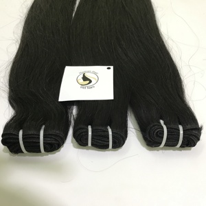 Top and Top — mèches naturelles vierges alignées, 100%, couleur # 1B, Extensions sur trame, vente en gros - Product Image 4