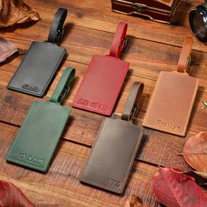Venta directa de fábrica, equipaje, etiqueta de equipaje de cuero suave, logotipo personalizado de alta calidad, etiqueta de equipaje de viaje de Pu, 2017 - Product Image 2