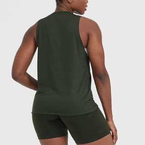 Camisetas Deportivas sin Mangas de Secado Rápido para Hombre, Transpirables, de Punto, Atléticas, para Gimnasio, con Bordado de Máquina, de Seda/Algodón - Product Image 3